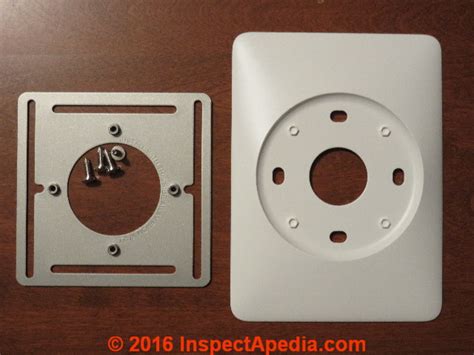 electrical box thermostat steel plate|nest thermostat mounting plate.